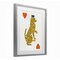 Stupell Industries Leopard & Hearts Card Framed Print Under Glass, design by Svetlana Aleynikova